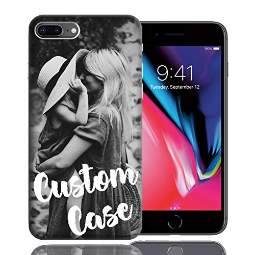 Product Cover MUNDAZE Design Your Own iPhone Case, Personalized Photo Phone case for iPhone 8 Plus/iPhone 7 Plus - Perfect Custom Case (iPhone 8 Plus)