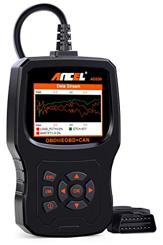 Product Cover ANCEL AD530 Vehicle OBD2 Scanner Car Code Reader Diagnostic Scan Tool with Enhanced Code Definition and Upgraded Graphing Battery Status