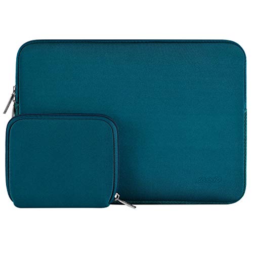 Product Cover MOSISO Water Repellent Neoprene Sleeve Bag Cover Compatible with 13-13.3 inch Laptop with Small Case, Deep Teal
