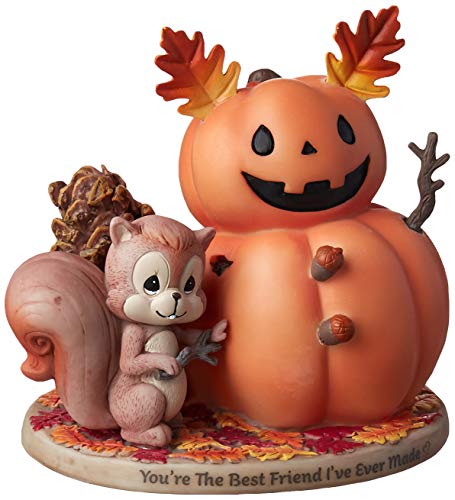 Product Cover Precious Moments Squirrel and Pumpkin Friend Bisque Porcelain Figurine, Multi
