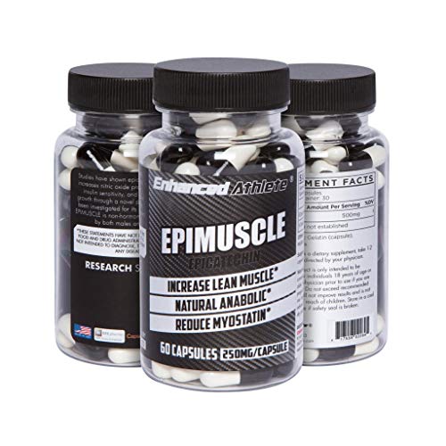 Product Cover Enhanced Athlete Epimuscle - Natural Anabolic, Increase Lean Mass, Reduce Myostatin, 250mg Pure Epicatechin/ 60 Capsules