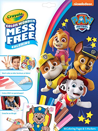 Product Cover Crayola 75-7007 Wonder Paw Patrol Pages Mess Free Coloring, Gift for Kids, Age 3, 4, 5, 6