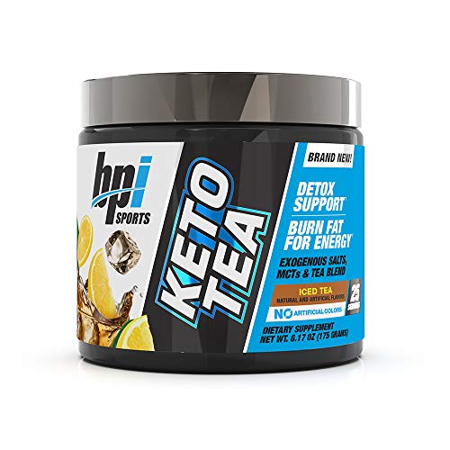 Product Cover BPI Sports Keto Tea - Hydration, Energy, Focus - BHB Salts, MCTs, EGCG - Detox Support - Keto Diet Support - Diuretic - for Men & Women - No Artificial Colors - Iced Tea - 25 Servings - 6.17 oz.