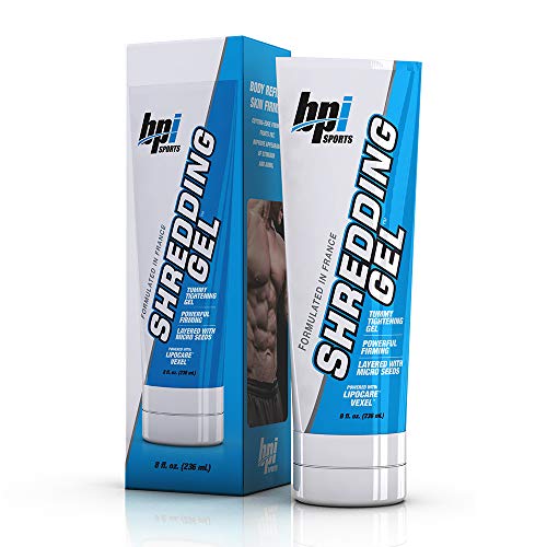Product Cover BPI Sports Shredding Gel - Topical Gel - Skin Firming, Toning, Muscle Definition, Reduce Cellulite - Bodybuilding - Clinically Dosed Patented Ingredients - 6 Pack Abs - for Men & Women - 8 fl. oz