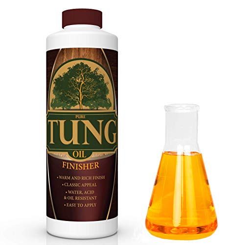 Product Cover 100% Pure Tung Oil Finish Wood Stain & Natural Sealer for All Types of Wood (32 oz)