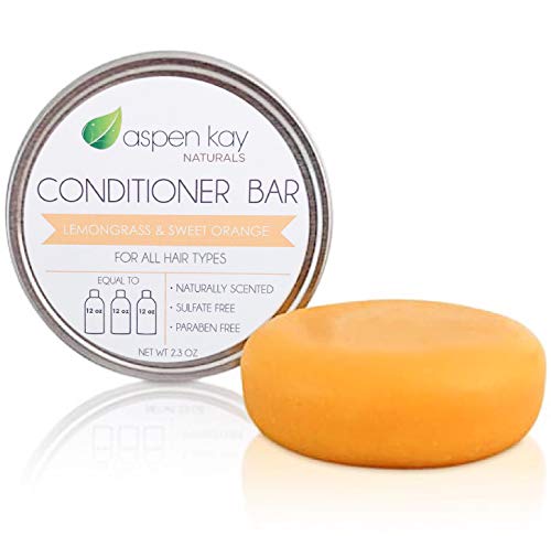 Product Cover Solid Conditioner Bar, Made With Natural & Organic Ingredients, All Hair Types, Sulfate-Free, Cruelty-Free & Vegan 2.3 Ounce Bar (Lemongrass & Sweet Orange)