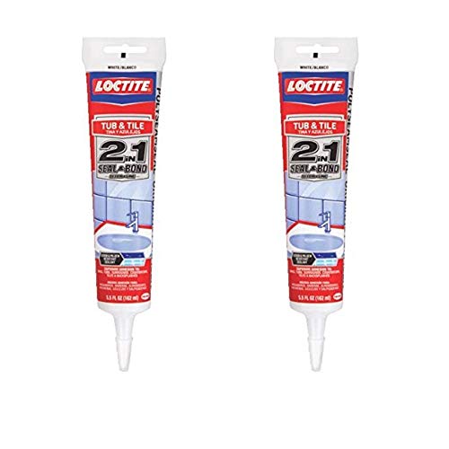 Product Cover Loctite 1515861 Polyseamseal Tub and Tile Adhesive Caulk, 5.5-Ounce Tube, White - 2 Pack