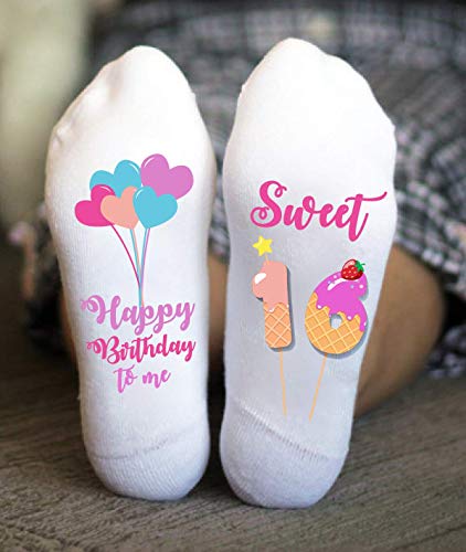 Product Cover Sweet Sixteen Socks Happy Birthday Funny Girl Gifts Teenager