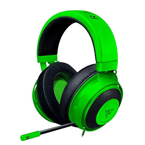 Product Cover Razer Kraken Gaming Headset: Lightweight Aluminum Frame - Retractable Noise Isolating Microphone - For PC, PS4, Nintendo Switch - 3.5 mm Headphone Jack - Green