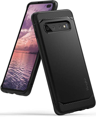 Product Cover Ringke Onyx Compatible with Galaxy S10 Plus Case Extreme Tough Compatible Rugged Flexible Protection Durable Anti-Slip TPU Heavy Impact Shock Absorbent Case for Galaxy S10 Plus (6.4