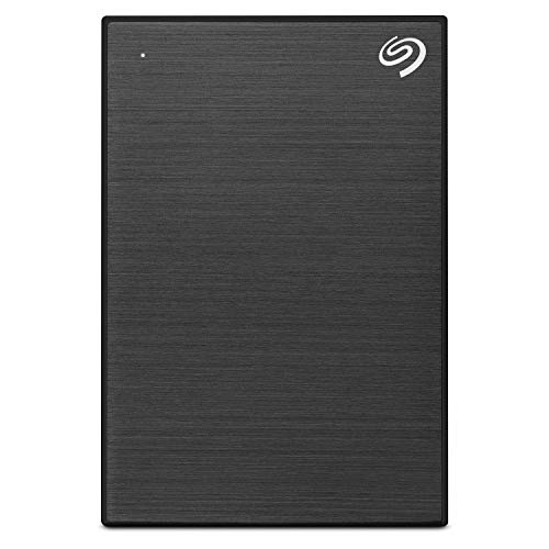 Product Cover Seagate Backup Plus Slim 1 TB External Hard Drive Portable HDD - Black USB 3.0 for PC Laptop and Mac, 1 Year Mylio Create, 2 Months Adobe CC Photography (STHN1000400)