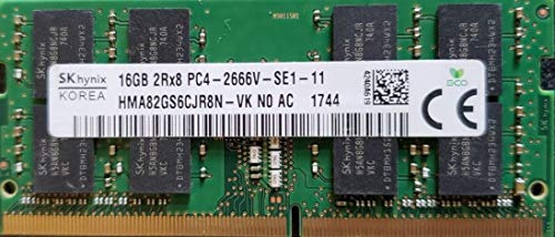 Product Cover Genuine OEM 16GB Laptop Ram HMA82GS6CJR8N-VK 16GB (1X16GB) PC4-21300 DDR4-2666MHz Non-ECC Unbuffered CL19 260-Pin SoDimm 1.2V Single Rank Laptop Memory