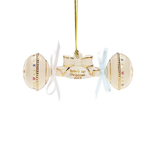 Product Cover Lenox 884546 2019 Baby's 1st Christmas Rattle Ornament