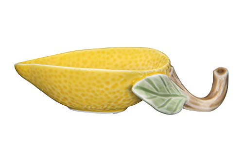 Product Cover Creative Co-op Small Stoneware Shaped Lemon Dish, Yellow