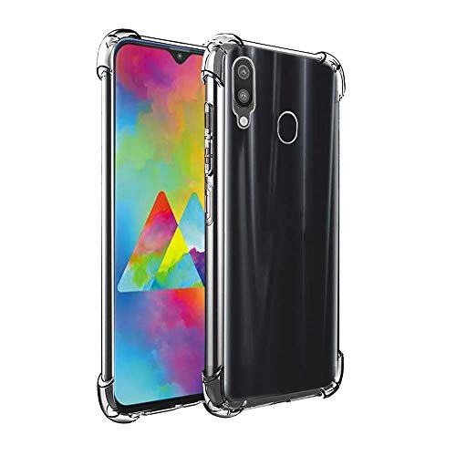 Product Cover Bracevor Shockproof TPU Back Cover for Samsung Galaxy M20 - Transparent | Cushioned Edges | Flexible Clear Case