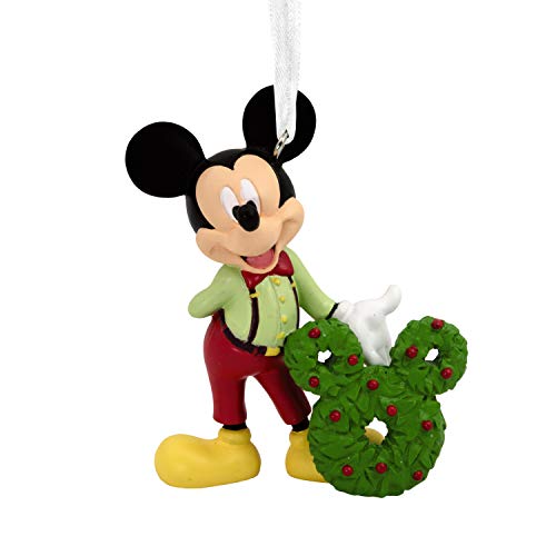 Product Cover Hallmark Christmas Ornaments, Disney Mickey Mouse With Wreath Ornament