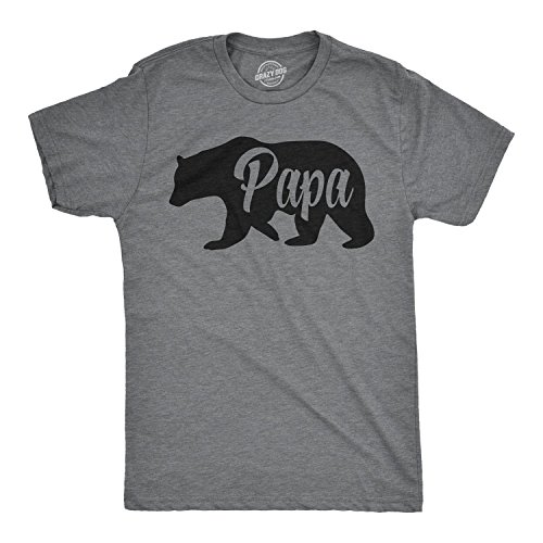 Product Cover Mens Papa Bear Funny Shirts for Dads Gift Idea Novelty Tees Family T Shirt