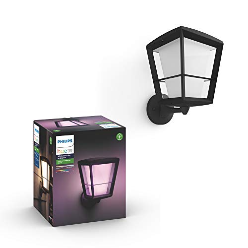 Product Cover Philips Hue Econic Outdoor White & Color Wall Lantern, Up  (Hue Hub Required,  Smart Light Works with Alexa, Apple Homekit & Google Assistant)