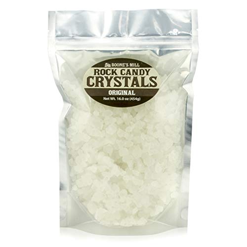 Product Cover Clear - Original Rock Crystal Candy | 1 Pound In A Resealable Stand-Up Bag | Boone's Mill