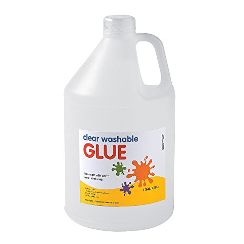 Product Cover Fun Express 1 Gallon Glue - Clear Washable (Safe and Non-Toxic) Perfect for Slime and School