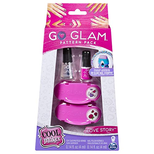 Product Cover Cool Maker, GO GLAM Love Story Pattern Pack Refill, Decorates 50 Nails with the GO GLAM Nail Stamper