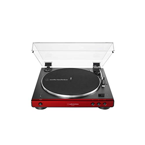 Product Cover Audio-Technica AT-LP60XBT-RD Fully Automatic Belt-Drive Stereo Turntable, Red/Black