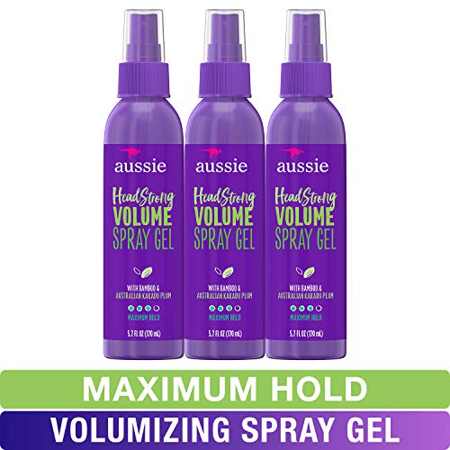 Product Cover Aussie, Hairspray, with Bamboo & Plum, Headstrong Volume, 8.5 fl oz, Triple Pack