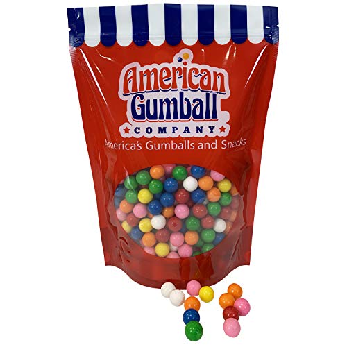 Product Cover American Gumball Company Assorted Refill Gumballs 2 Pound Bag - .62 inch Small Gumballs for Gumball Machine