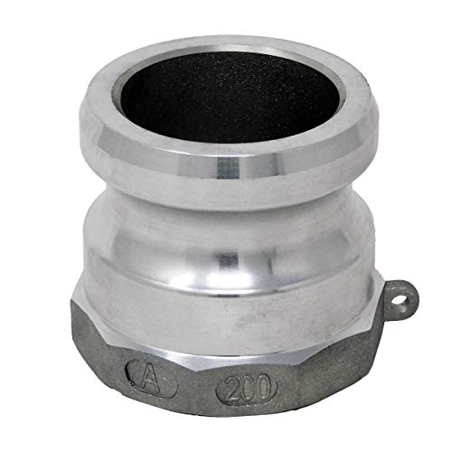 Product Cover Gloxco Aluminum Type A Cam and Groove Fitting, 2″ Male Camlock x 2″ Female NPT (CAM-20-A-AL)