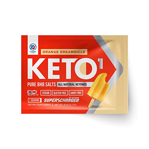Product Cover Exogenous Ketones Supplement with Beta Hydroxybutyrate BHB Salts for Ketogenic Diet - Keto Powder Drink to Help Reach Ketosis, Weight Control, Reduce Stress, Boost Energy (Orange Dreamsicle, 1 SRV)