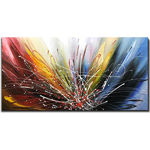 Product Cover Tiancheng Art 24x48 inch Abstract Art Canvas Art Paintings Contemporary Artwork 100% Hand-Painted Oil Painting Wall Art for Living Room Ready to Hang for Home Decoration ...