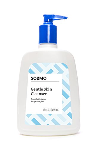 Product Cover Amazon Brand - Solimo Gentle Skin Cleanser, All Skin Types, Fragrance Free, Dermatologist Tested, Non-comedogenic, 16 Fluid Ounces