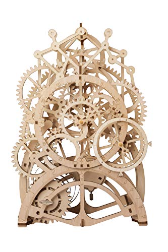 Product Cover RoWood Mechanical Gear 3D Wooden Puzzle Craft Toy, Best Gift for Adults and Teens, Age 14+ DIY Model Building Kits - Pendulum Clock