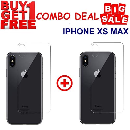 Product Cover Kite Digital Compatible with IPHONE XS MAX BACK Premium Tempered Glass Screen Protector Slim 9H Hard 2.5D (Pack of 2)