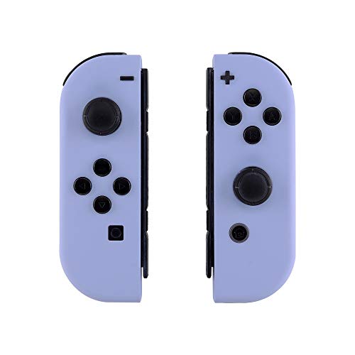 Product Cover eXtremeRate Soft Touch Grip Light Violet Joycon Handheld Controller Housing with Full Set Buttons, DIY Replacement Shell Case for Nintendo Switch Joy-Con - Console Shell NOT Included
