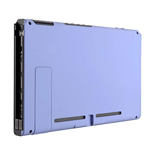 Product Cover eXtremeRate Soft Touch Grip Light Violet Console Back Plate DIY Replacement Housing Shell Case for Nintendo Switch Console with Kickstand - JoyCon Shell NOT Included