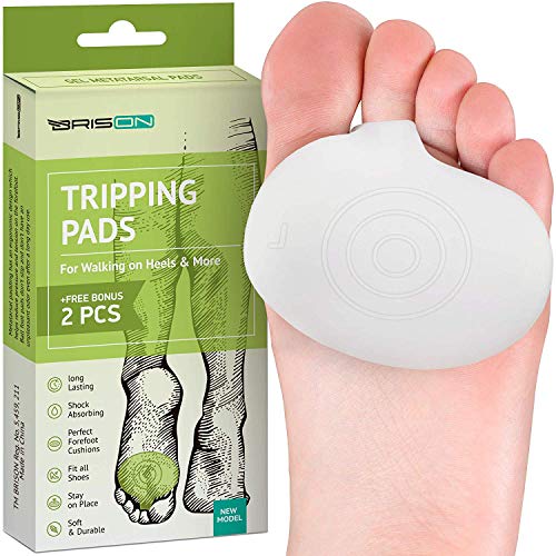 Product Cover Metatarsal Pads Ball of Foot Cushions - Soft Gel Ball of Foot Pads - Mortons Neuroma Callus Metatarsal Foot Pain Relief Bunion Forefoot Cushioning Relief Women