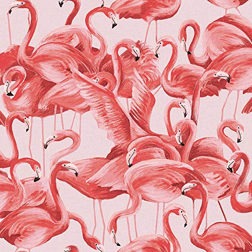 Product Cover Tempaper Cheeky Pink  Flamingo | Designer Removable Peel and Stick Wallpaper