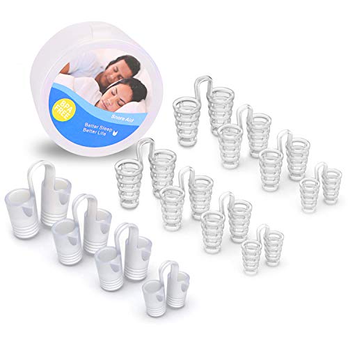 Product Cover Comezy Anti Snoring Devices - 12 Stop Snoring Nose Vents For Travel & Home Sleep Aid - Snore Solution Nasal Dilators，Ease Breathing,Healthy sleeping helper