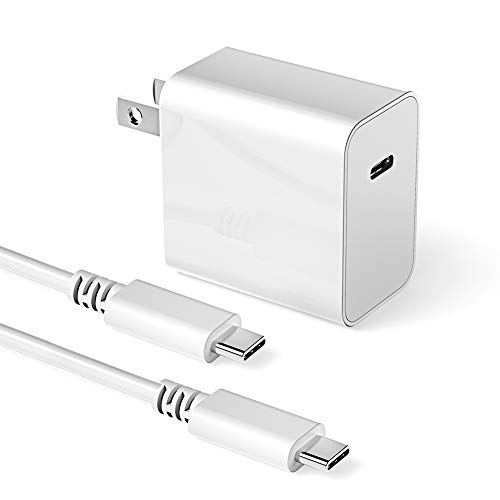 Product Cover Huntkey USB-C Type C Charger, 27W 9V/3A, PD3.0 QC4.0 Fast Wall Charger for Samsung Note10/S10/A8s/S/Note 9/S9/S9+/Note 8/S8/S8+, iPad Pro 11