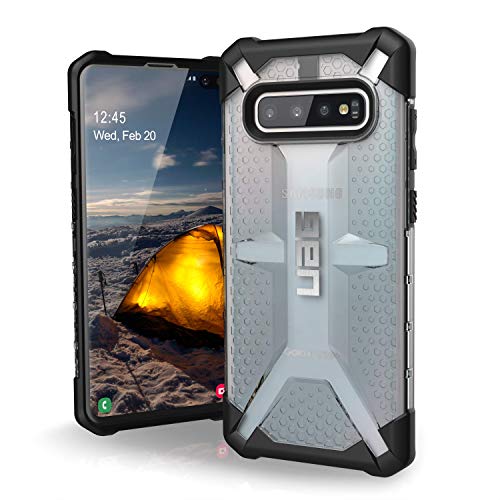 Product Cover Urban Armor Gear UAG Plasma Rugged Protection Case/Cover Designed for Galaxy S10+ / Galaxy S10 Plus (Military Drop Tested) - Ice