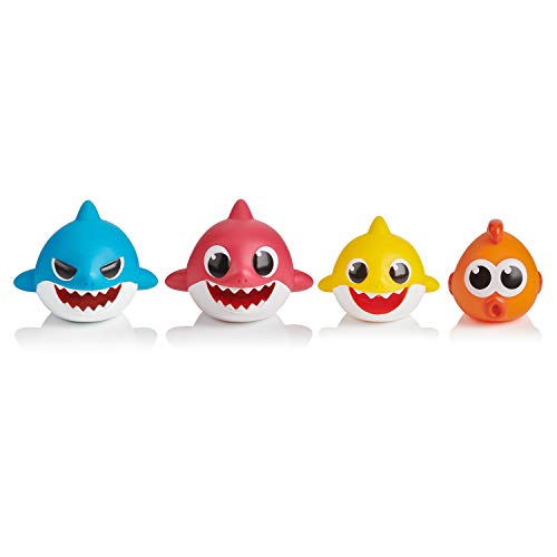 Product Cover WowWee Pinkfong Baby Shark Bath Squirt Toy - 4 Pack