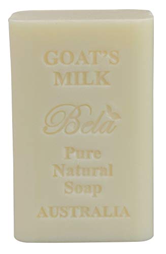 Product Cover Bela Bath & Beauty, Bela Pure Embossed Soap Bar, Goat's Milk, With Shea Butter and Essential Oils, 6.5 oz
