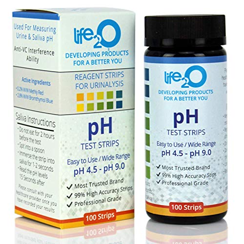 Product Cover pH Test Strips for Urine & Saliva 100ct | Test Body pH Levels & Balance for Alkalinity & Acidity | Medical.