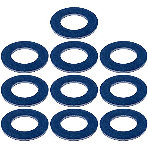 Product Cover Prime Ave Aluminum Oil Drain Plug Washer Gaskets For Toyota Lexus Scion Part#: 90430-12031 (Pack of 10)