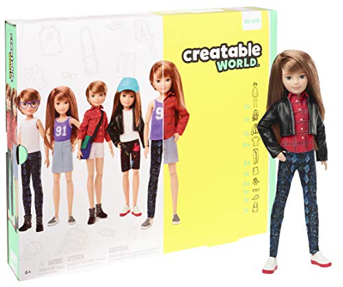 Product Cover Creatable World Deluxe Character Kit Customizable Doll, Copper Straight Hair