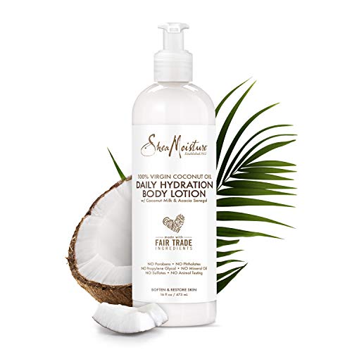 Product Cover Shea Moisture 100% Virgin Coconut Oil Daily Hydration Body Lotion, 16 Ounces