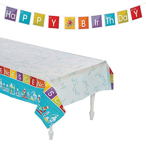 Product Cover Science Kit For Kids Birthday Party Favors Supplies, Tablecloth Size: 54