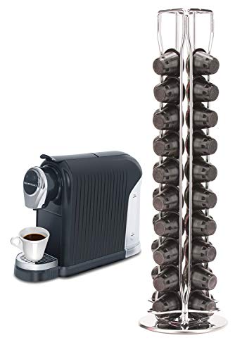 Product Cover Mixpresso Capsule Spinning Carousel Holder I 360 Degree Rotatable Coffee Capsules Holder Rack I Solid Base | Holds 40 Coffee Pods | Easy Access I From Top or Base I Ideal-for Home & Office