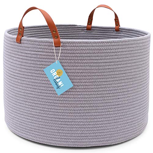Product Cover OrganiHaus XXL Cotton Rope Basket | Wide 20